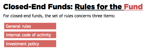 Rules of funds in EU
